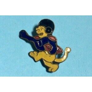 Vintage  The 'U' ,NCAA Football Pitt Panther ? or  Wildcat Mascot  Lapel Pin